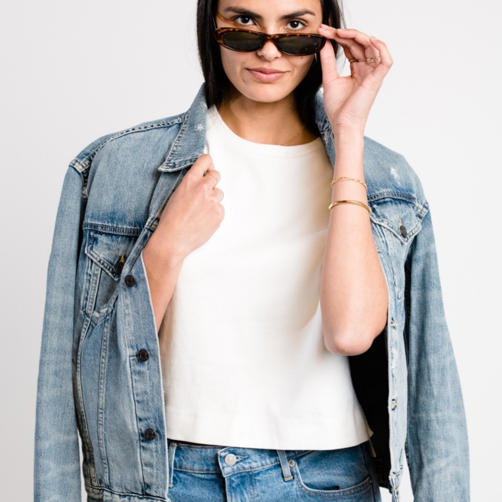ABLE Distressed Merly Denim Jacket